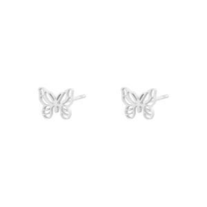 Damen Ohrringe little butterfly aus mit Weigold beschichtetem Edelstahl