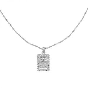 Damen Halskette Spiritual Cross aus mit Weigold beschichtetem Kupfer