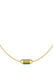 Damen Halskette La Vie Amour aus mit Gelbgold beschichtetem Edelstahl & Emaille Mod. A